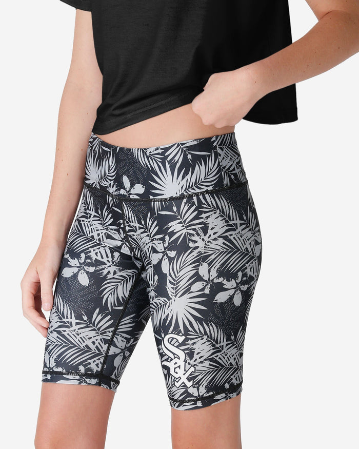 Chicago White Sox Womens Floral Bike Shorts FOCO S - FOCO.com