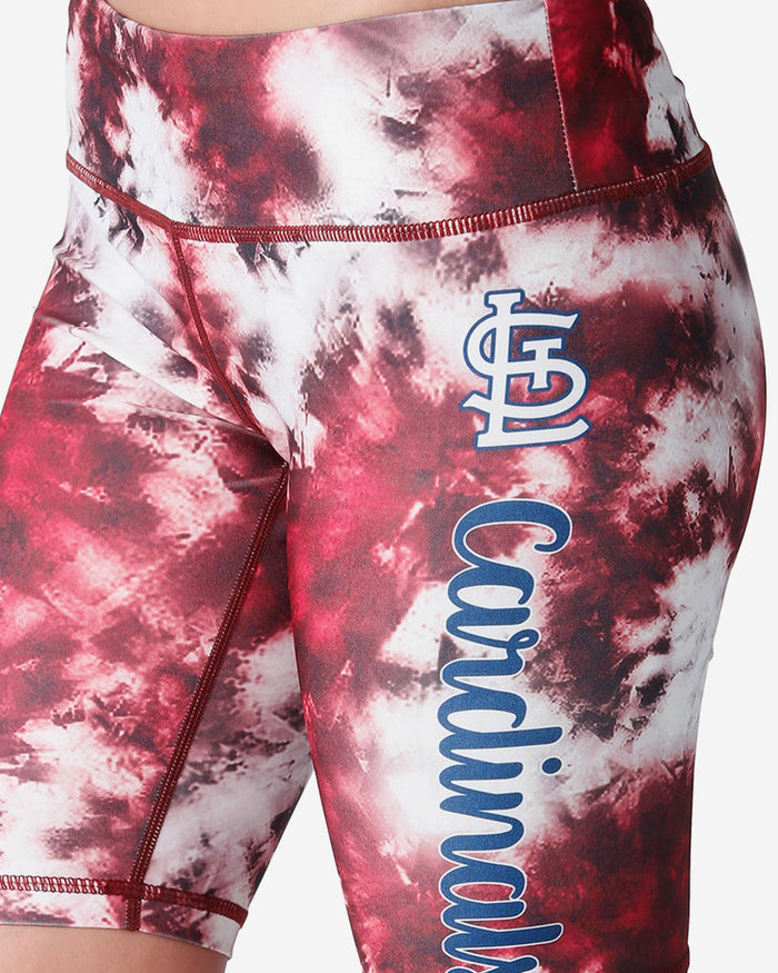 St Louis Cardinals Womens Team Color Tie-Dye Bike Shorts FOCO - FOCO.com