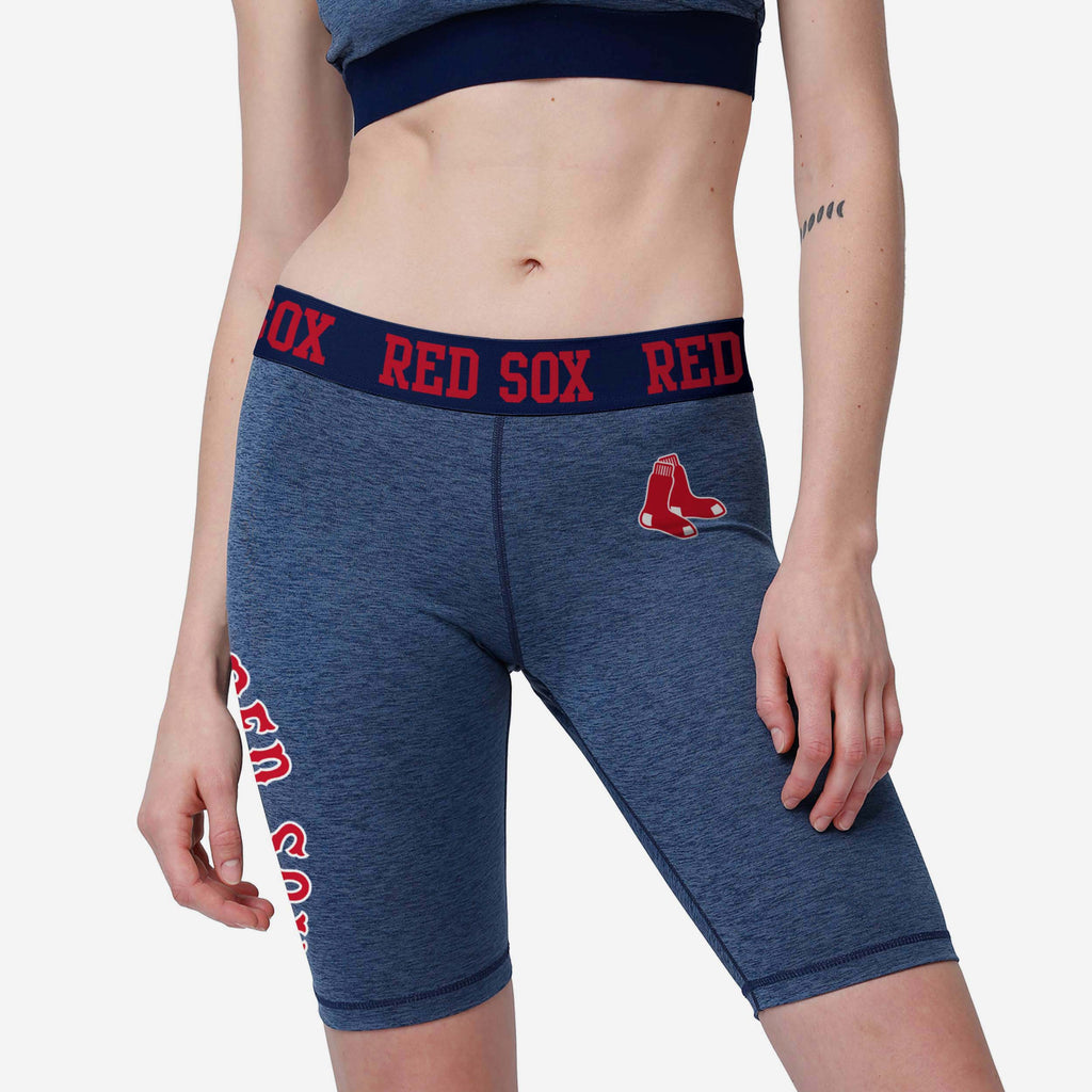 Boston Red Sox Womens Team Color Static Bike Shorts FOCO S - FOCO.com