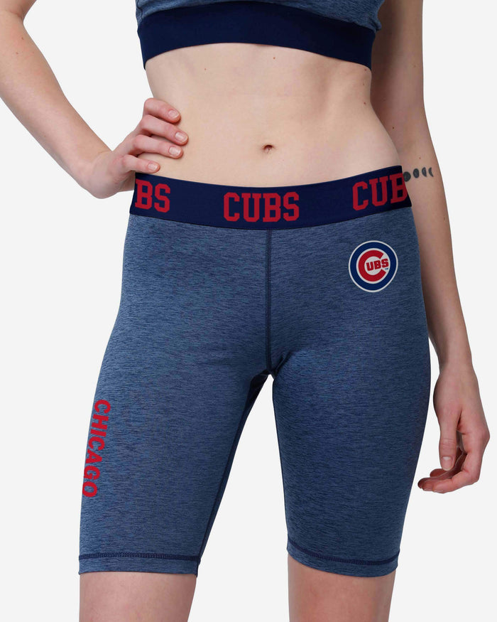 Chicago Cubs Womens Team Color Static Bike Shorts FOCO S - FOCO.com