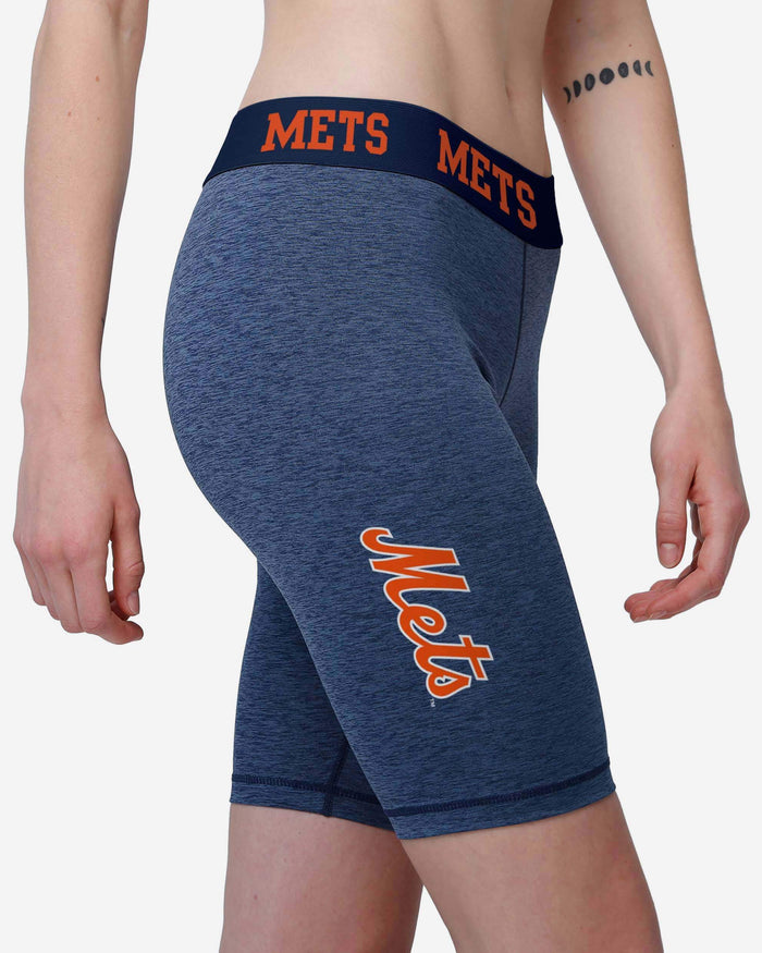 New York Mets Womens Team Color Static Bike Shorts FOCO - FOCO.com