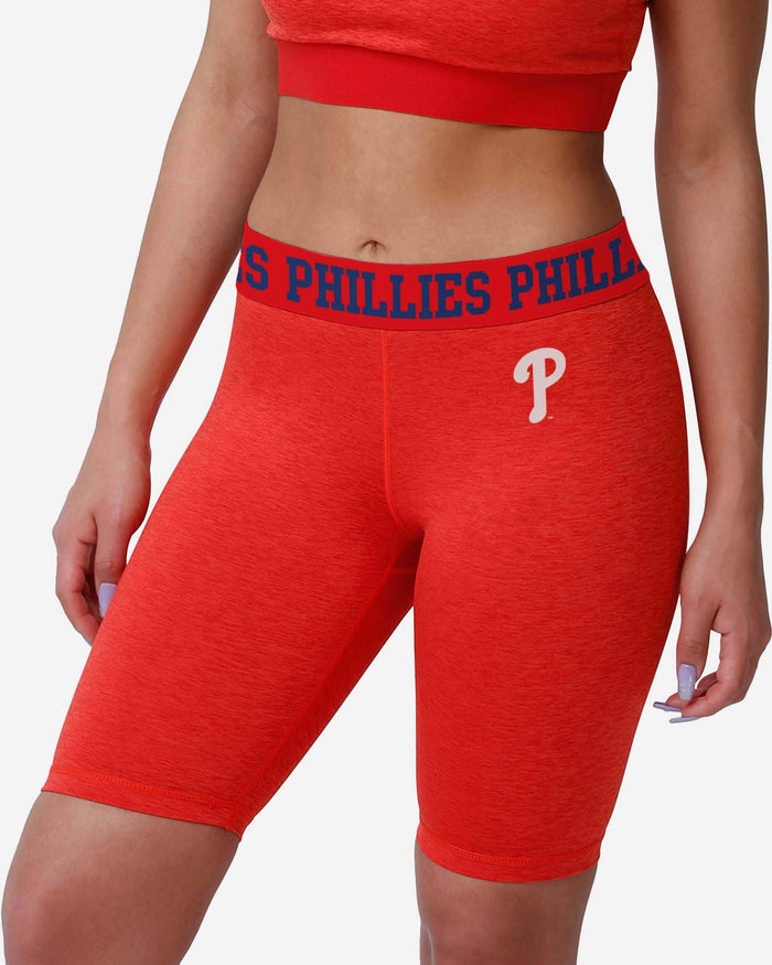 Philadelphia Phillies Womens Team Color Static Bike Shorts FOCO S - FOCO.com