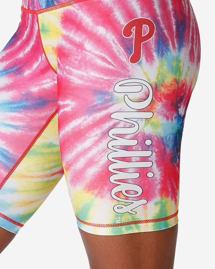 Philadelphia Phillies Womens Tie-Dye Bike Shorts FOCO - FOCO.com