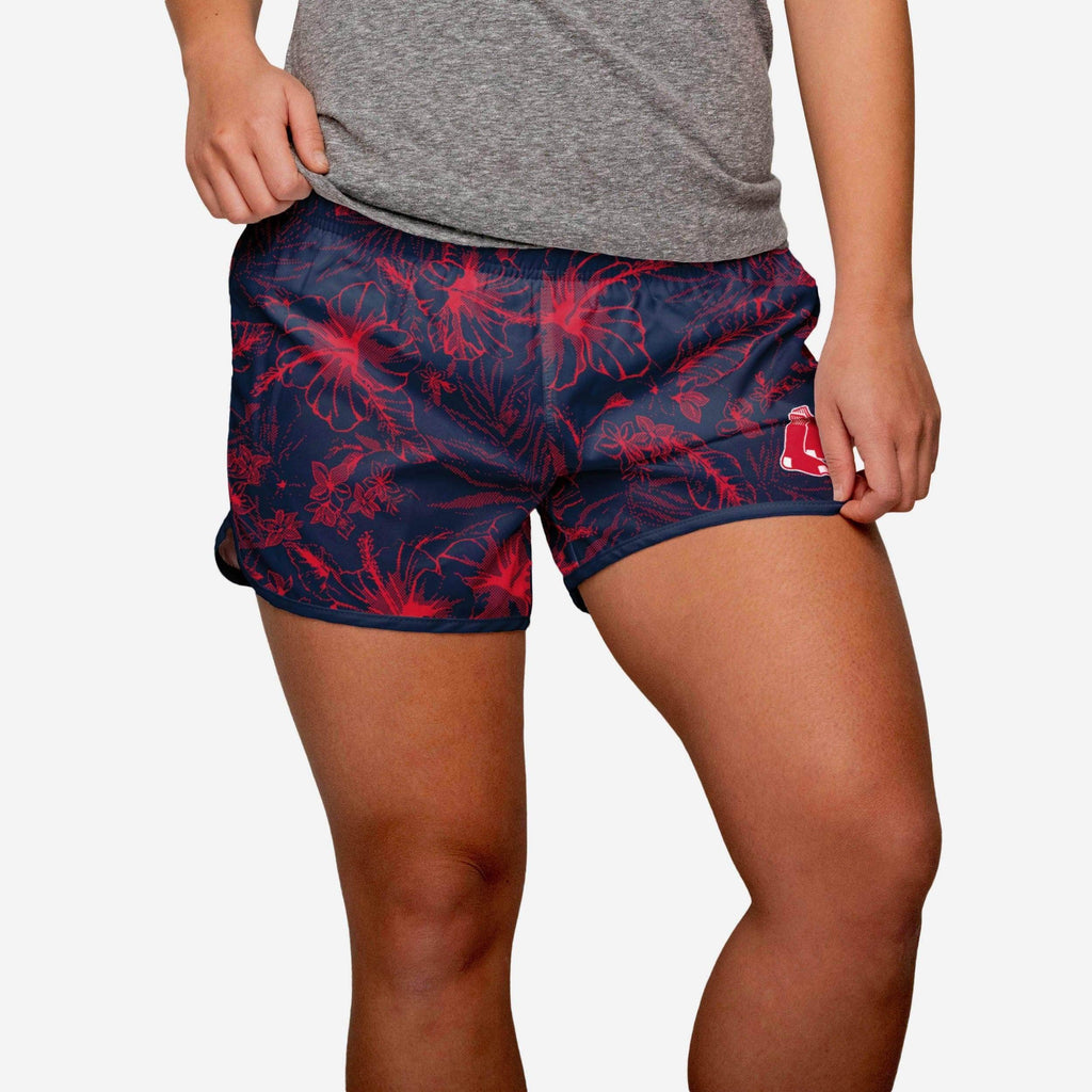 Boston Red Sox Womens Island Vibes Shorts FOCO S - FOCO.com