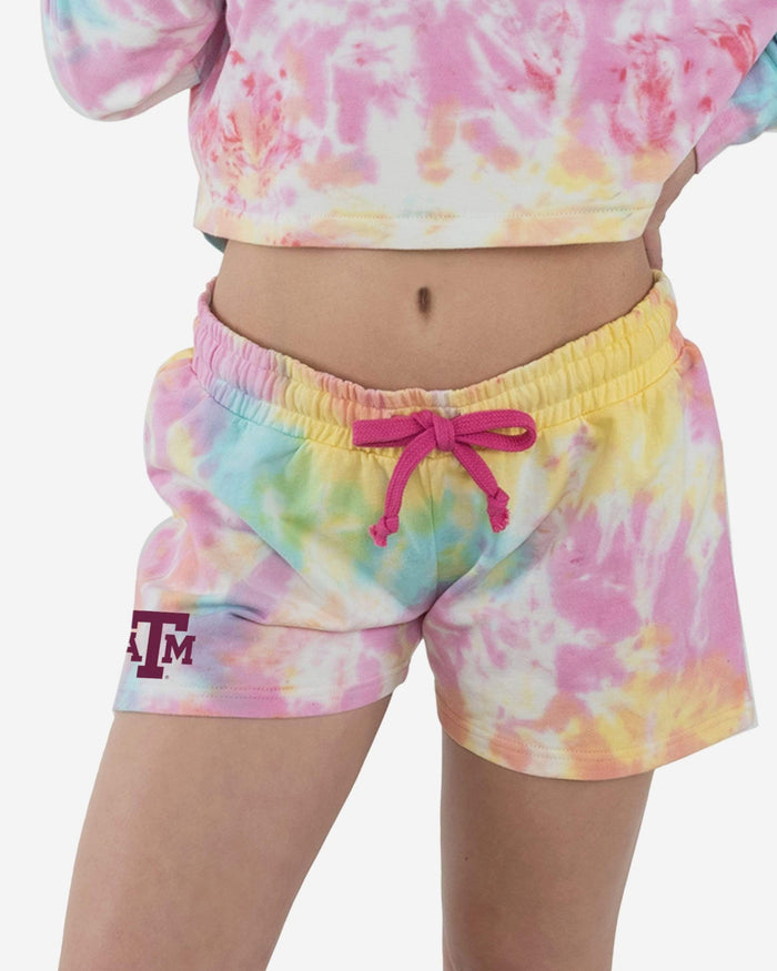 Texas A&M Aggies Womens Pastel Tie-Dye Blast Lounge Shorts FOCO S - FOCO.com