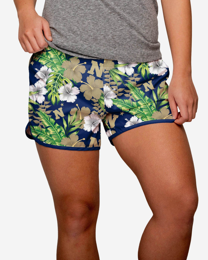 Navy Midshipmen Womens Tropical Breeze Shorts FOCO S - FOCO.com