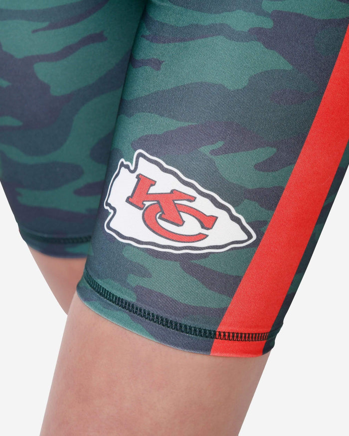 Kansas City Chiefs Womens Camo Bike Shorts FOCO - FOCO.com