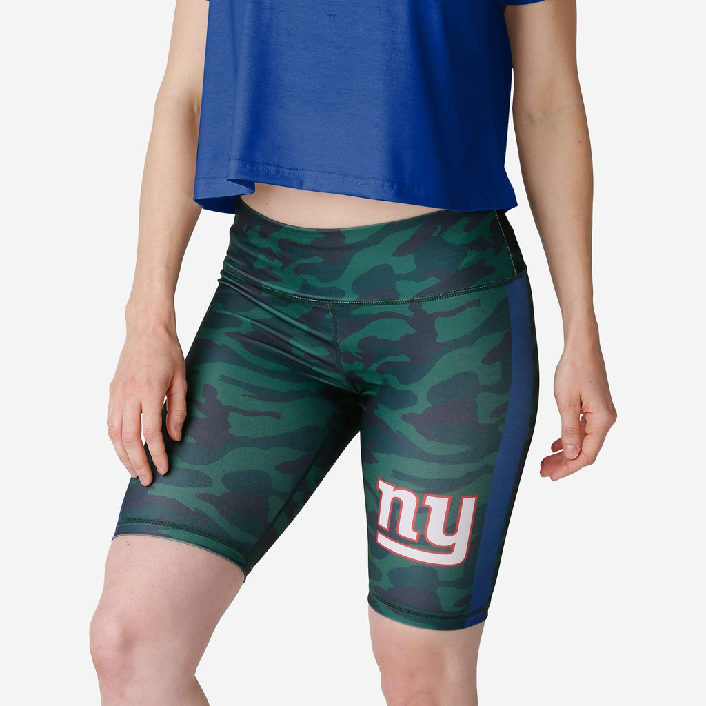 New York Giants Womens Camo Bike Shorts FOCO S - FOCO.com