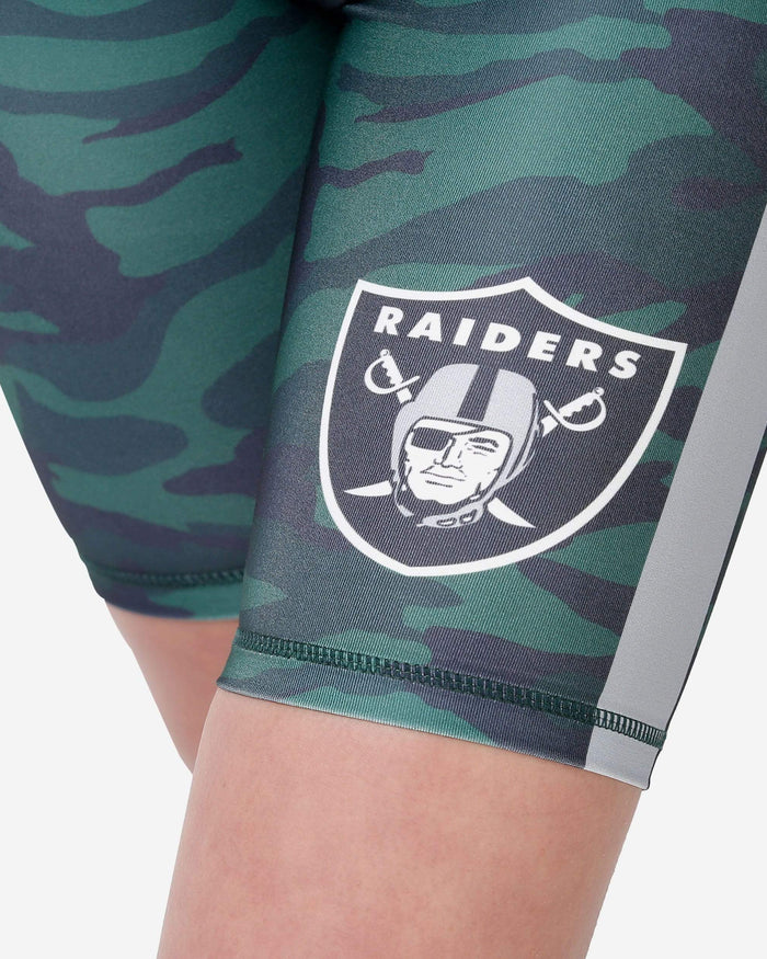 Las Vegas Raiders Womens Camo Bike Shorts FOCO S - FOCO.com