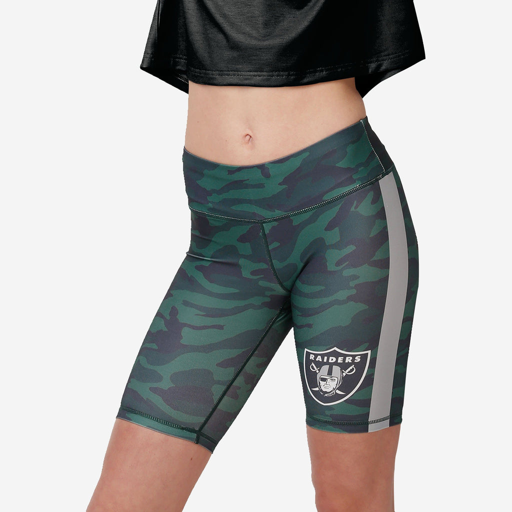 Las Vegas Raiders Womens Camo Bike Shorts FOCO - FOCO.com