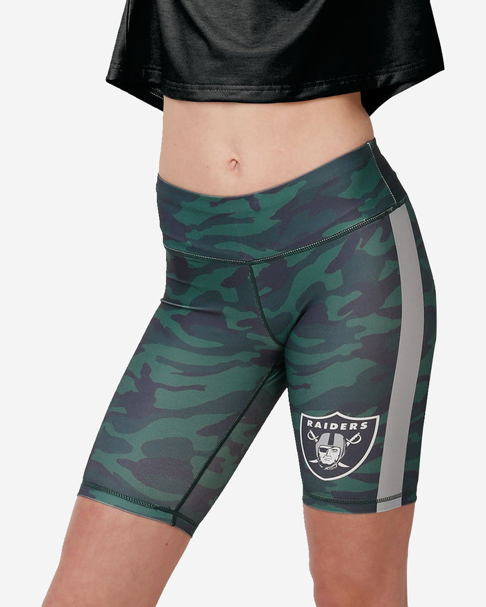 Las Vegas Raiders Womens Camo Bike Shorts FOCO - FOCO.com