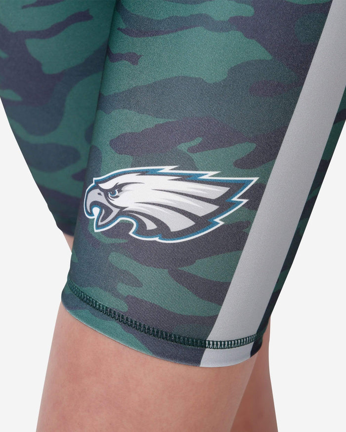 Philadelphia Eagles Womens Camo Bike Shorts FOCO - FOCO.com