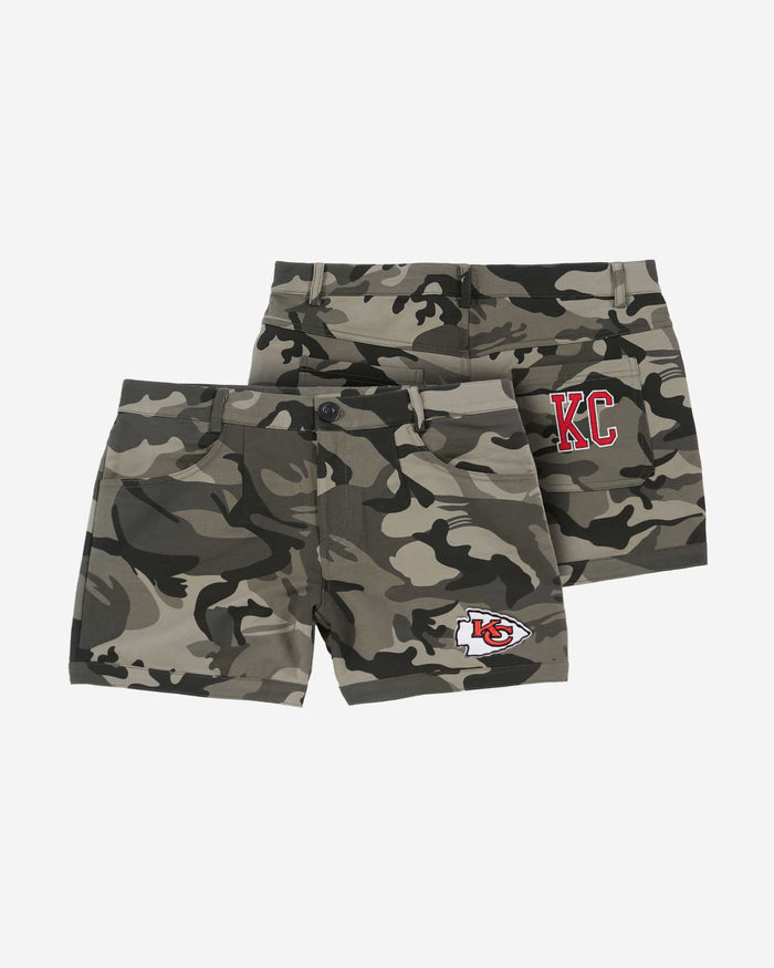 Kansas City Chiefs Womens Clubhouse Camo Shorts FOCO - FOCO.com