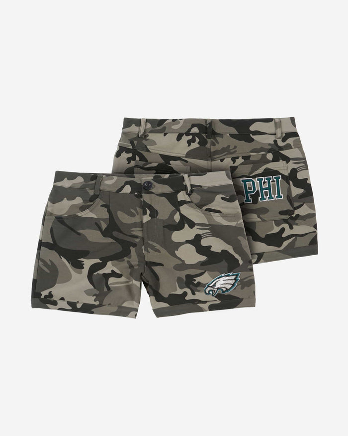 Philadelphia Eagles Womens Clubhouse Camo Shorts FOCO - FOCO.com