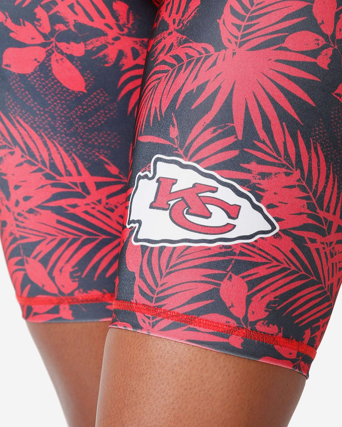 Kansas City Chiefs Womens Floral Bike Shorts FOCO - FOCO.com