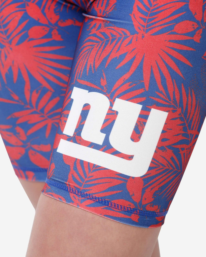 New York Giants Womens Floral Bike Shorts FOCO - FOCO.com