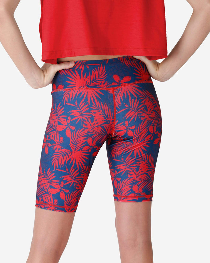 New England Patriots Womens Floral Bike Shorts FOCO - FOCO.com