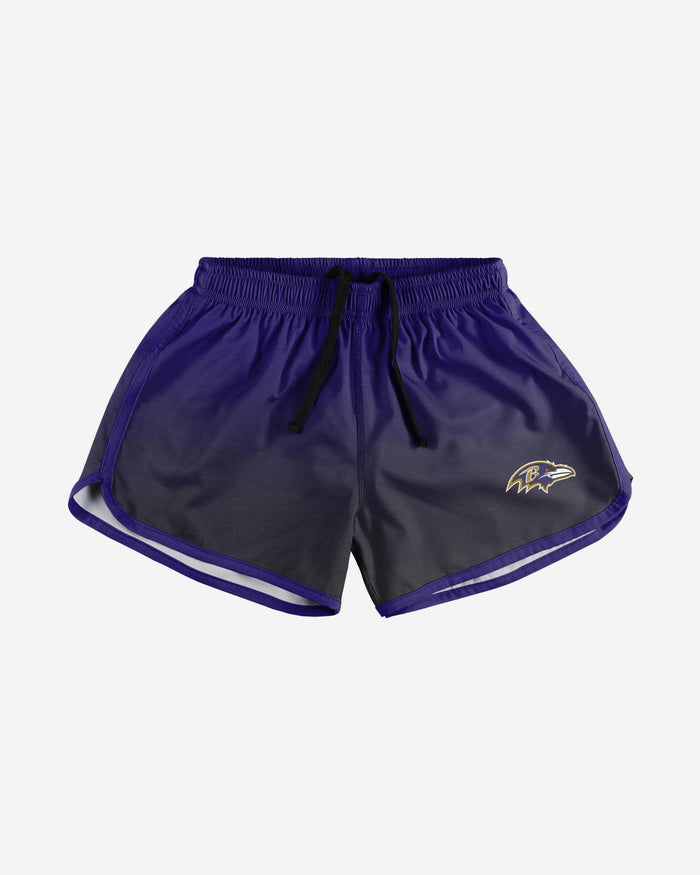 Baltimore Ravens Womens Gradient Running Shorts FOCO - FOCO.com