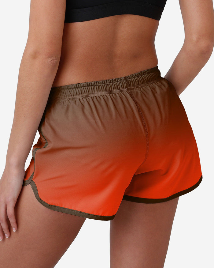 Cleveland Browns Womens Gradient Running Shorts FOCO - FOCO.com