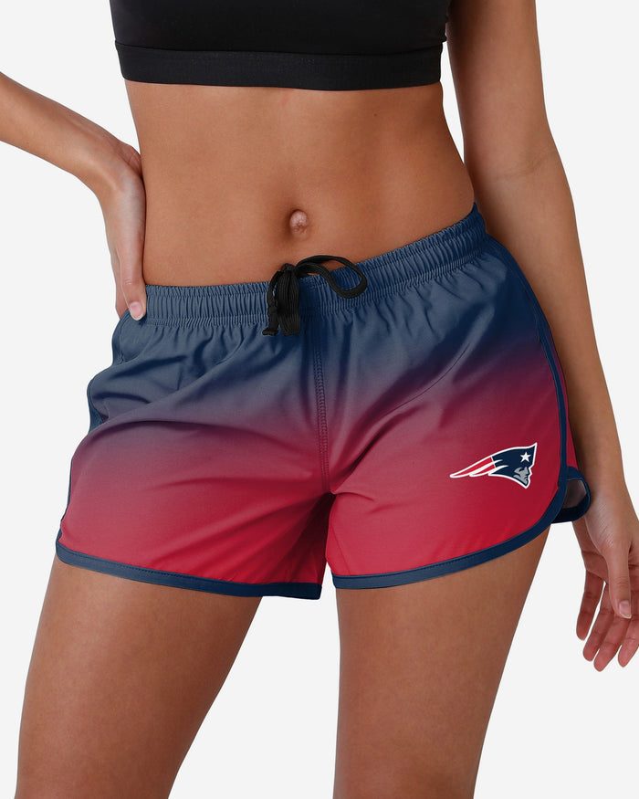 New England Patriots Womens Gradient Running Shorts FOCO S - FOCO.com