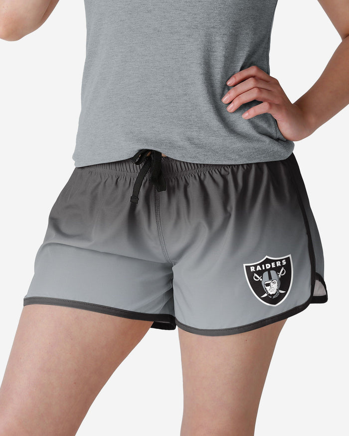 Las Vegas Raiders Womens Gradient Running Shorts FOCO S - FOCO.com