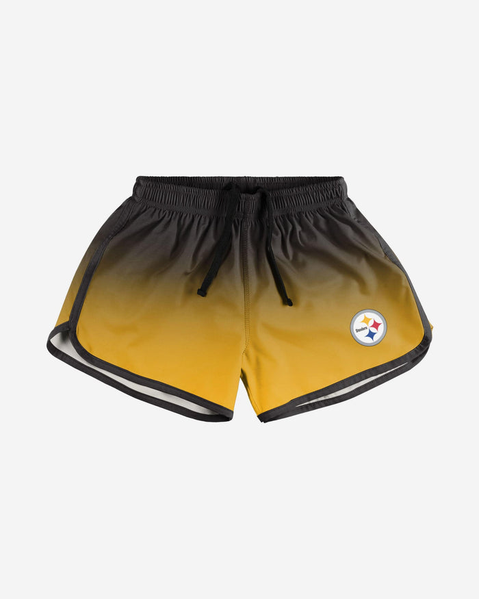 Pittsburgh Steelers Womens Gradient Running Shorts FOCO - FOCO.com