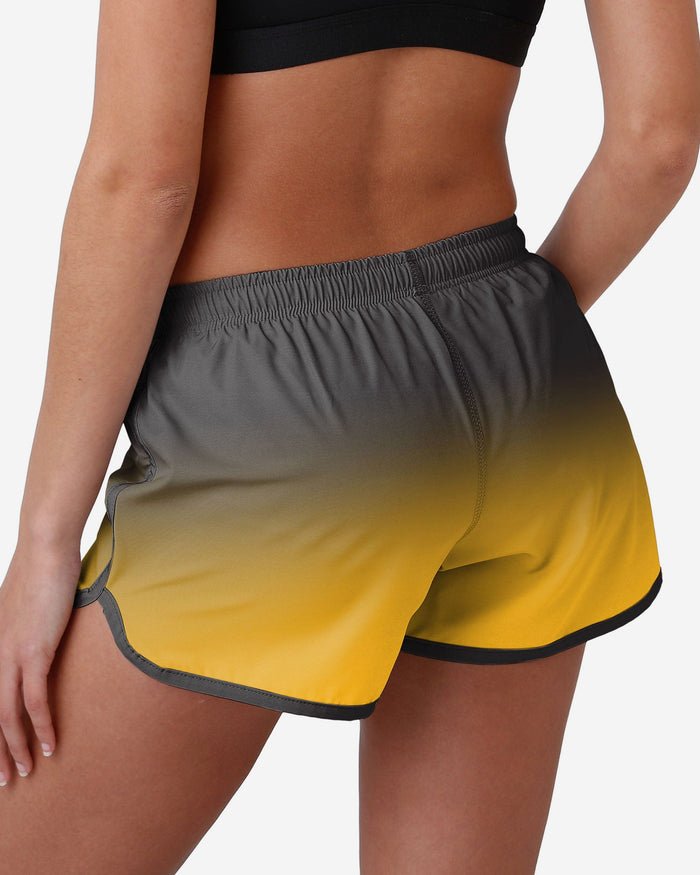 Pittsburgh Steelers Womens Gradient Running Shorts FOCO - FOCO.com