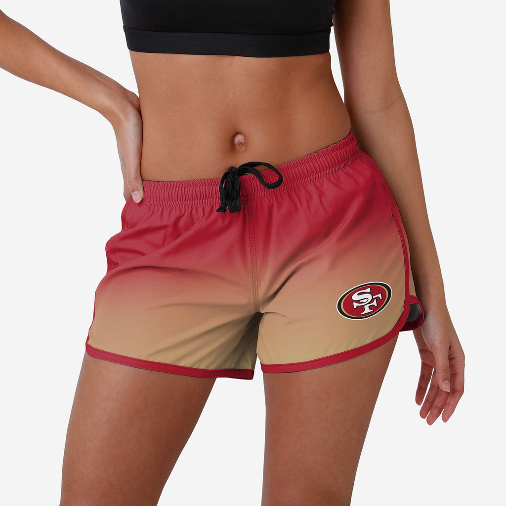 San Francisco 49ers Womens Gradient Running Shorts FOCO S - FOCO.com