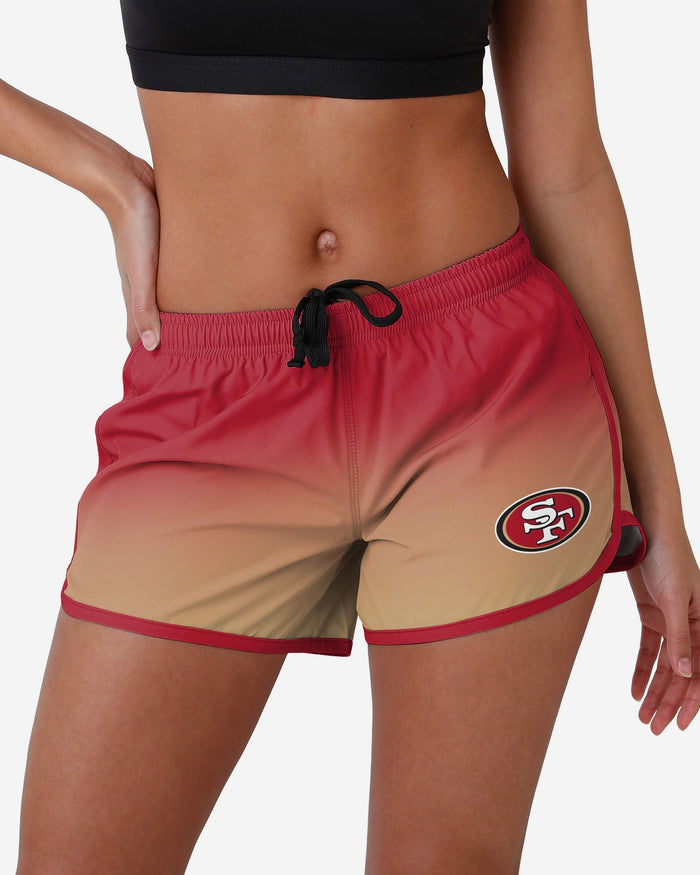 San Francisco 49ers Womens Gradient Running Shorts FOCO S - FOCO.com