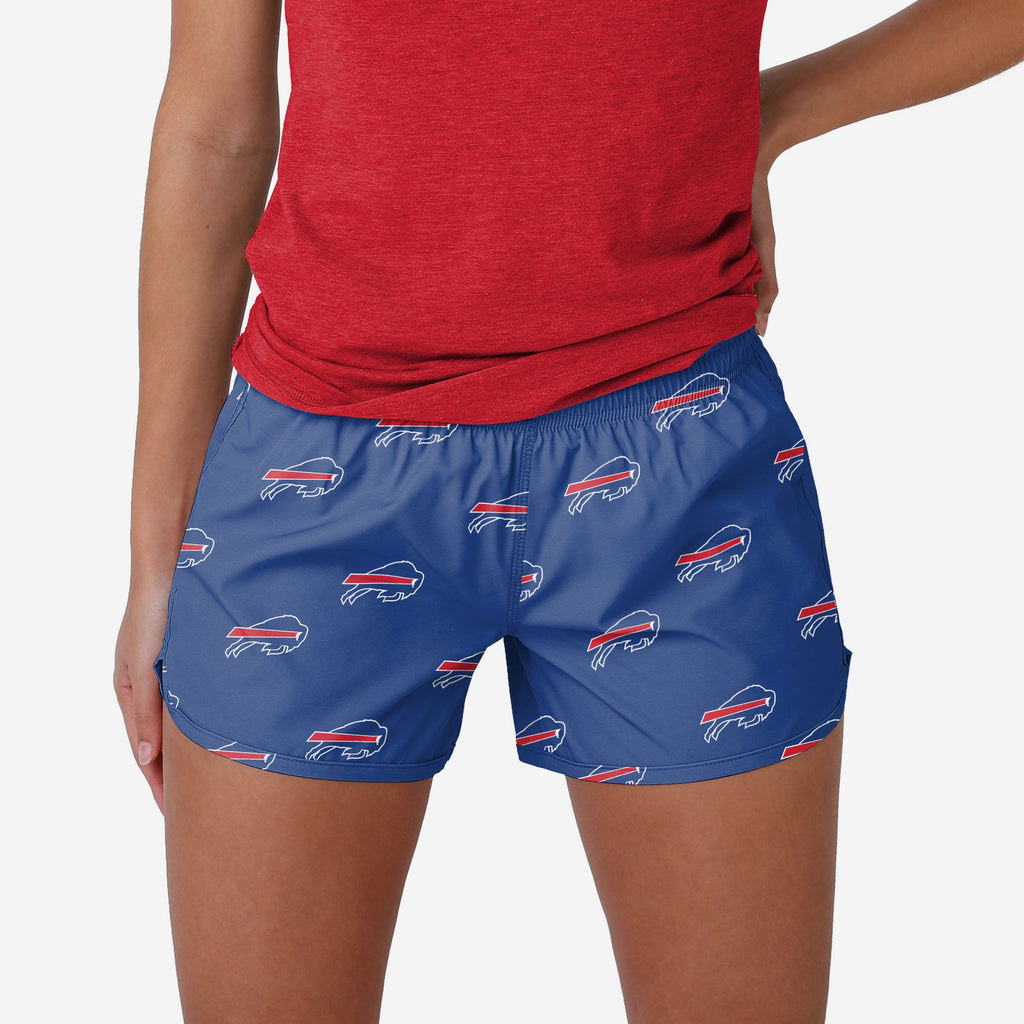 Buffalo Bills Womens Mini Print Running Shorts FOCO S - FOCO.com