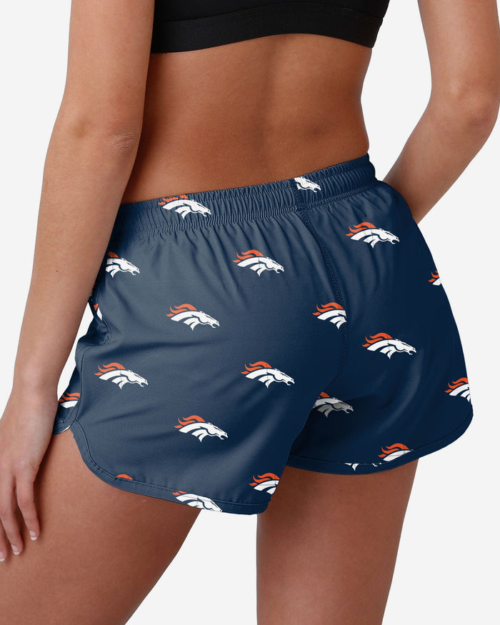 Denver Broncos Womens Mini Print Running Shorts FOCO - FOCO.com