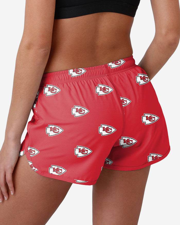 Kansas City Chiefs Womens Mini Print Running Shorts FOCO - FOCO.com