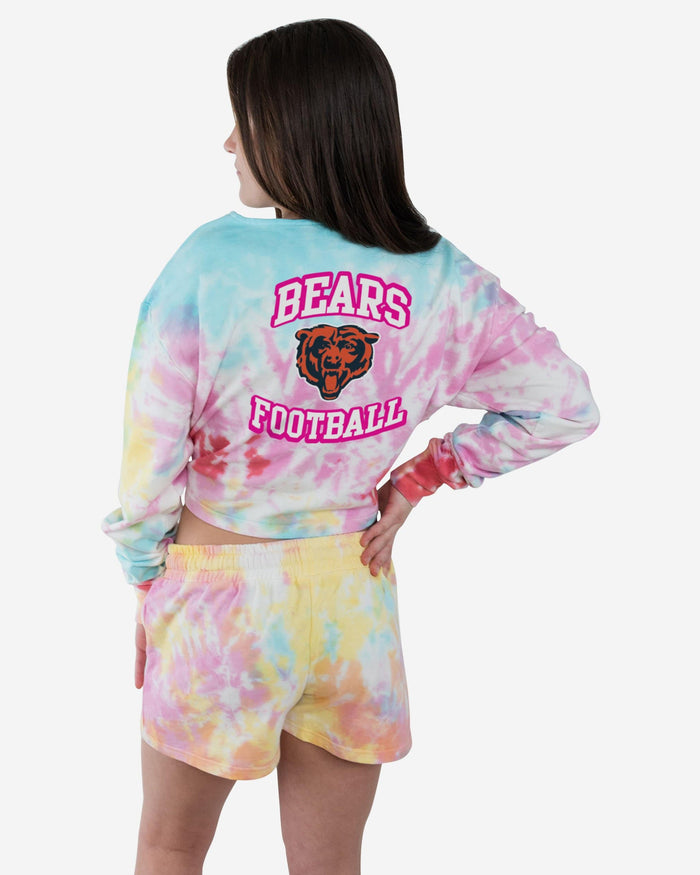 Chicago Bears Womens Pastel Tie-Dye Blast Lounge Shorts FOCO - FOCO.com