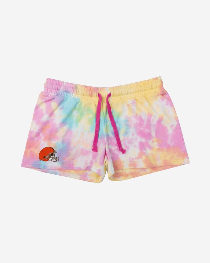 Cleveland Browns Womens Pastel Tie-Dye Blast Lounge Shorts FOCO - FOCO.com