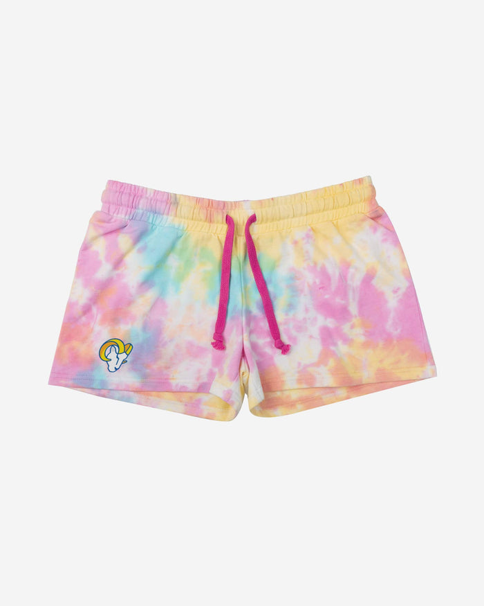 Los Angeles Rams Womens Pastel Tie-Dye Blast Lounge Shorts FOCO - FOCO.com