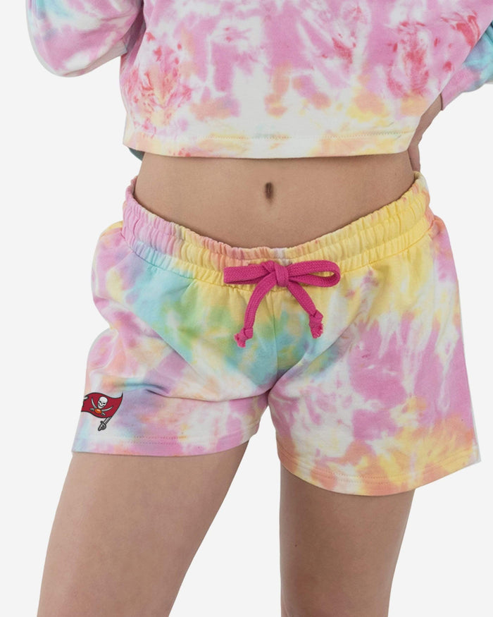 Tampa Bay Buccaneers Womens Pastel Tie-Dye Blast Lounge Shorts FOCO S - FOCO.com