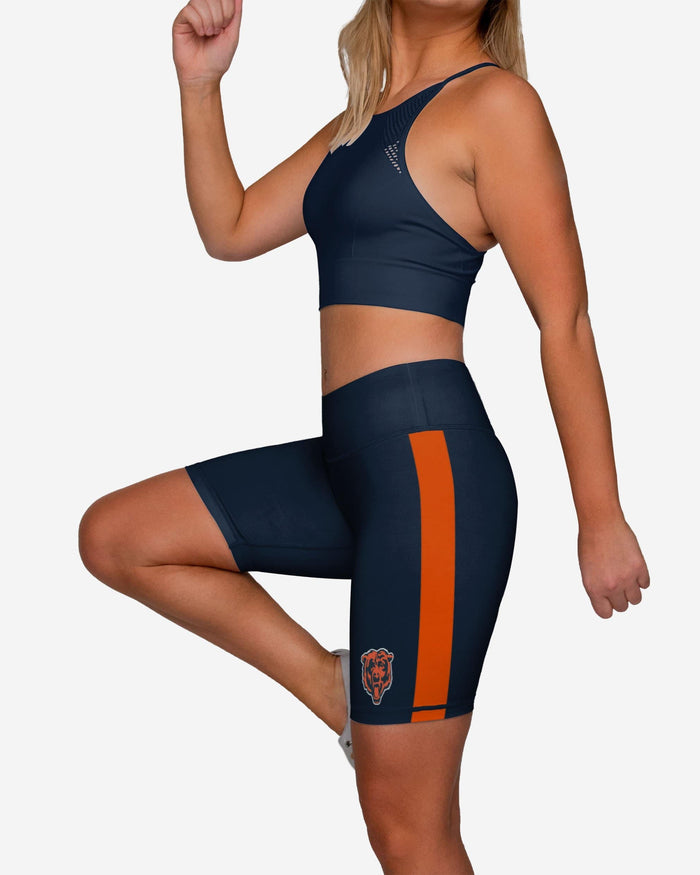 Chicago Bears Striped Bike Shorts FOCO - FOCO.com