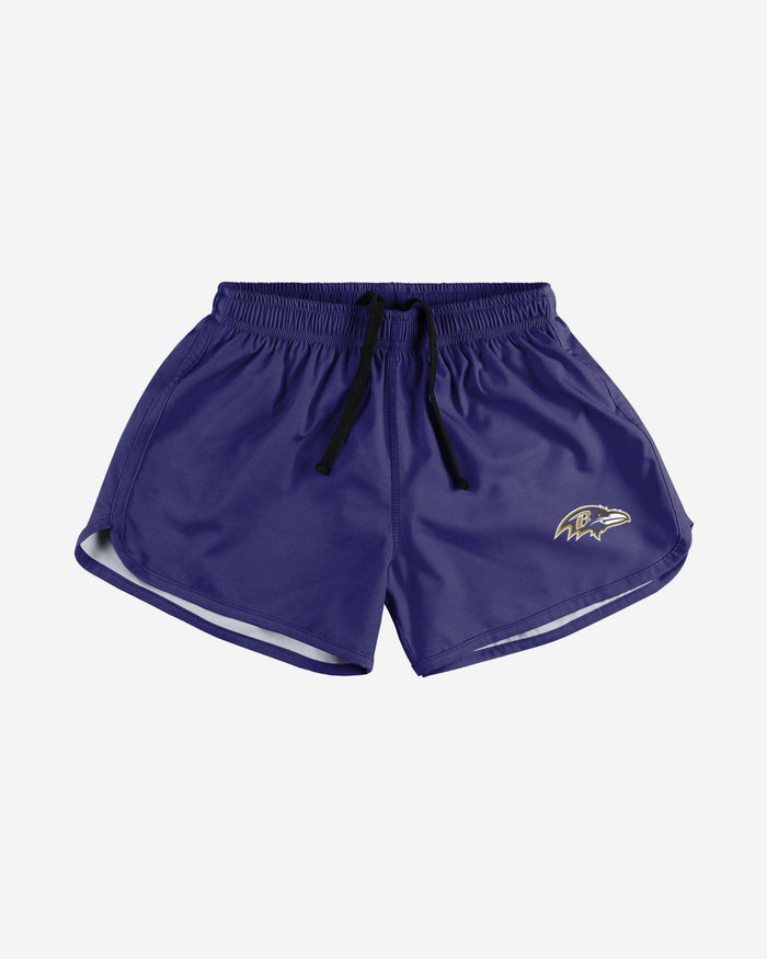 Baltimore Ravens Womens Solid Running Shorts FOCO - FOCO.com