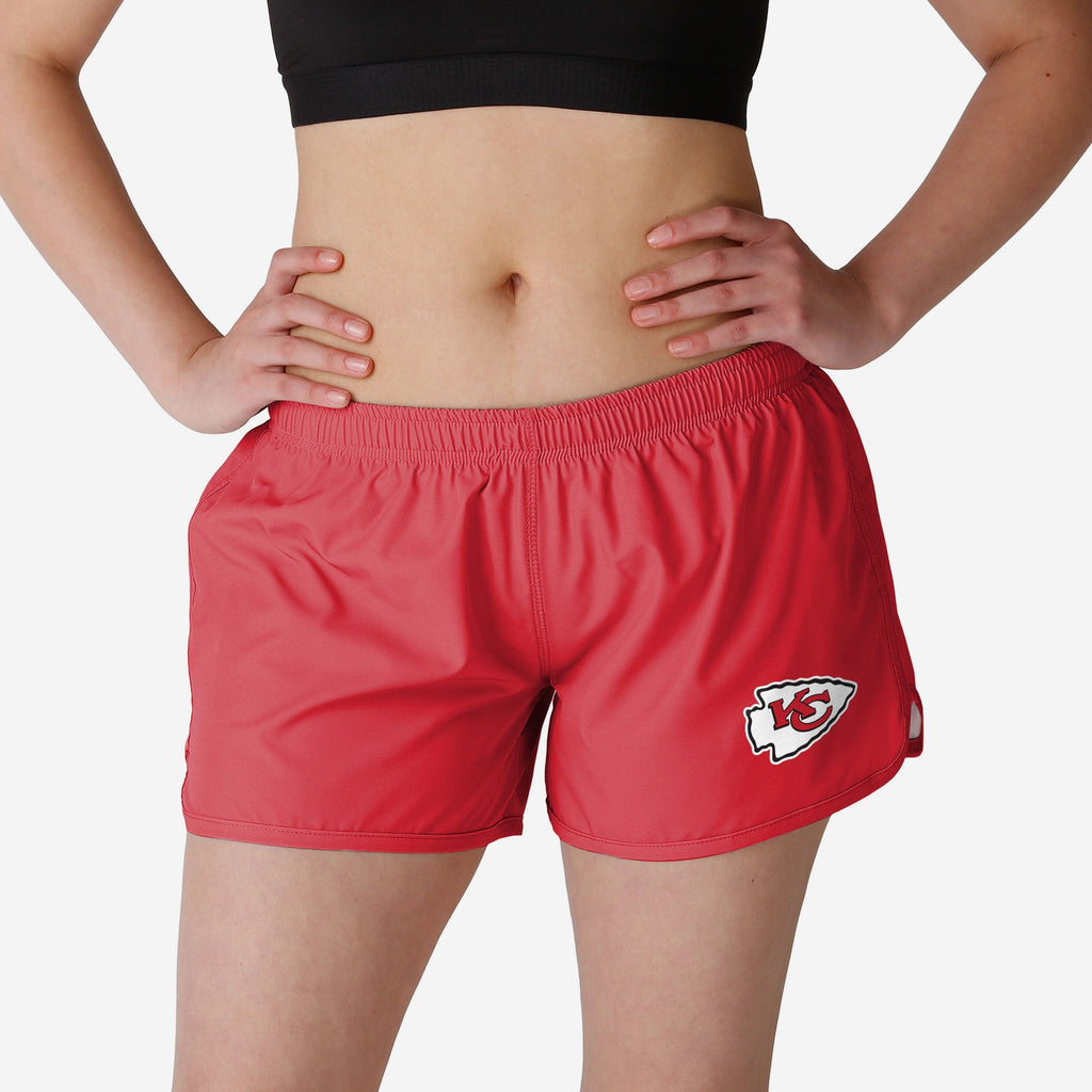 Kansas City Chiefs Womens Solid Running Shorts FOCO S - FOCO.com