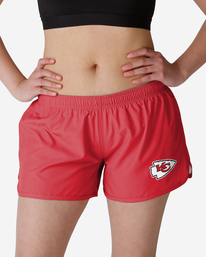 Kansas City Chiefs Womens Solid Running Shorts FOCO S - FOCO.com