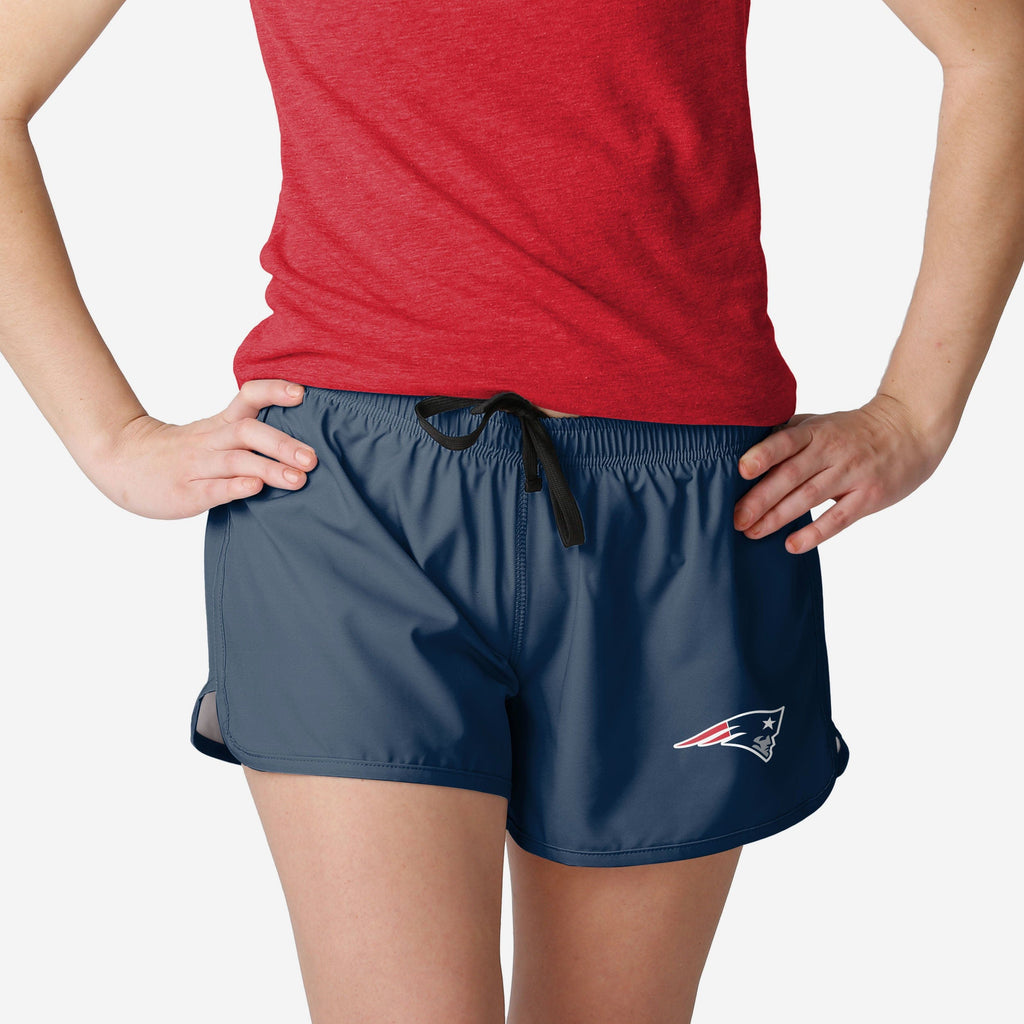 New England Patriots Womens Solid Running Shorts FOCO S - FOCO.com