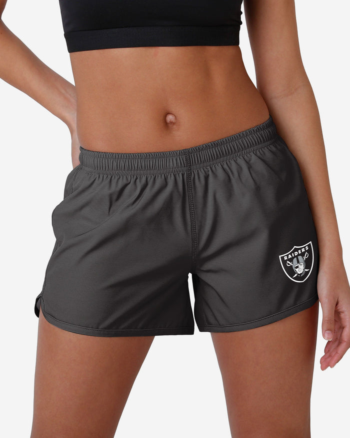 Las Vegas Raiders Womens Solid Running Shorts FOCO S - FOCO.com