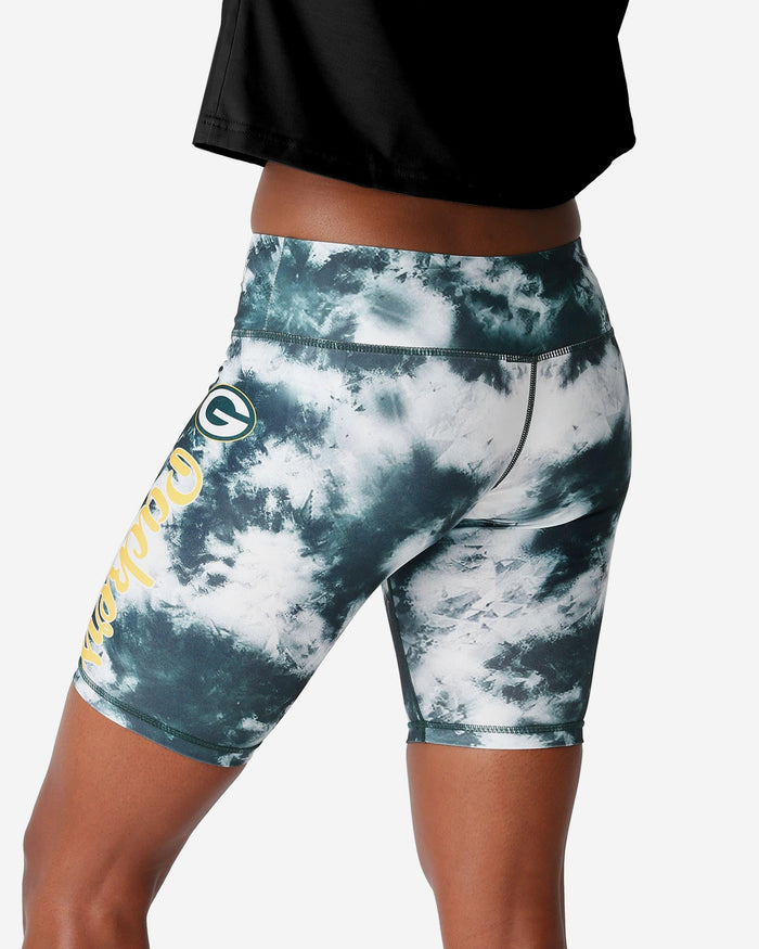 Green Bay Packers Womens Team Color Tie-Dye Bike Shorts FOCO - FOCO.com