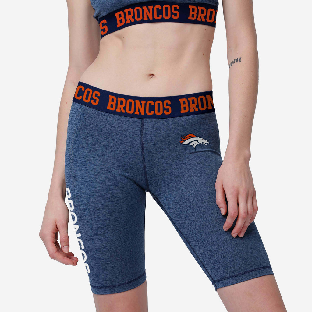 Denver Broncos Womens Team Color Static Bike Shorts FOCO S - FOCO.com