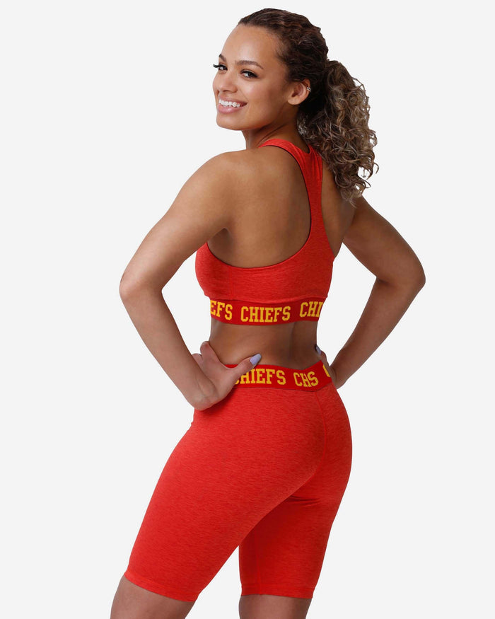 Kansas City Chiefs Womens Team Color Static Bike Shorts FOCO - FOCO.com