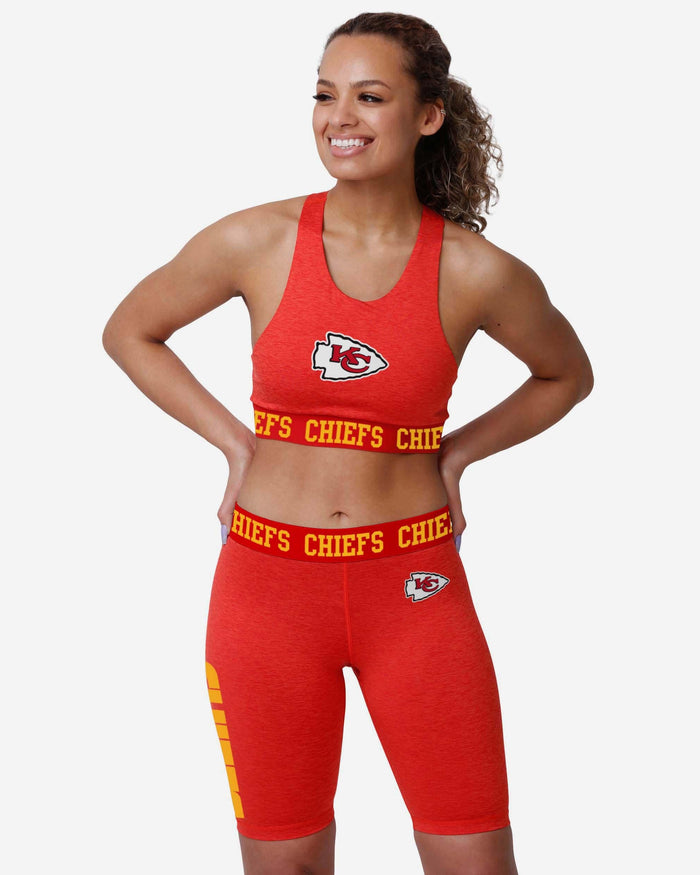 Kansas City Chiefs Womens Team Color Static Bike Shorts FOCO - FOCO.com