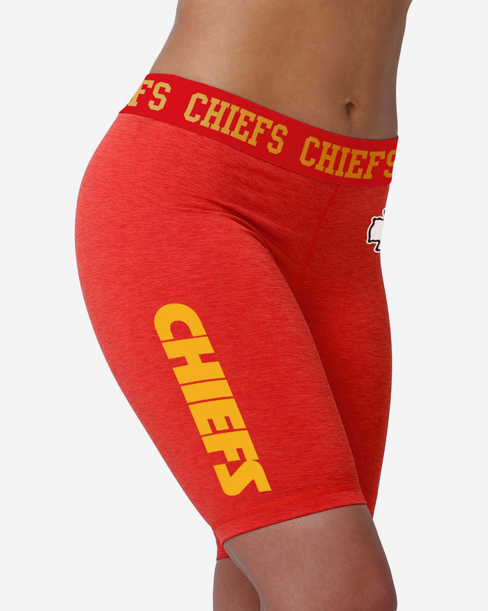 Kansas City Chiefs Womens Team Color Static Bike Shorts FOCO - FOCO.com