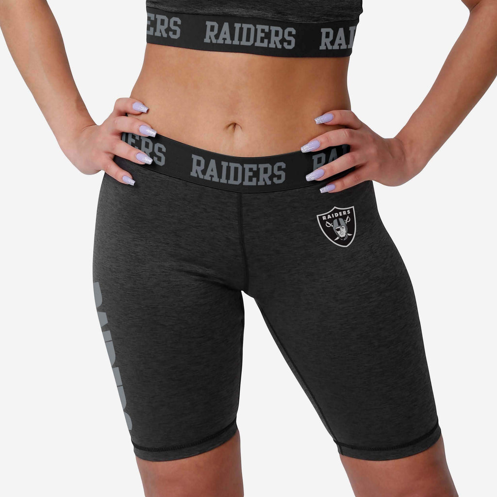 Las Vegas Raiders Womens Team Color Static Bike Shorts FOCO S - FOCO.com