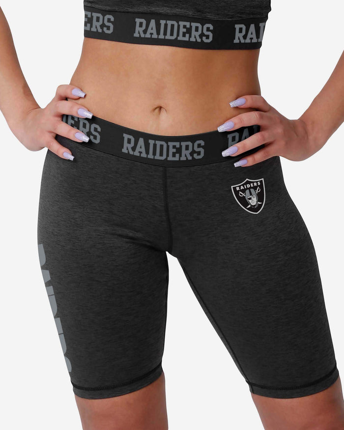 Las Vegas Raiders Womens Team Color Static Bike Shorts FOCO S - FOCO.com