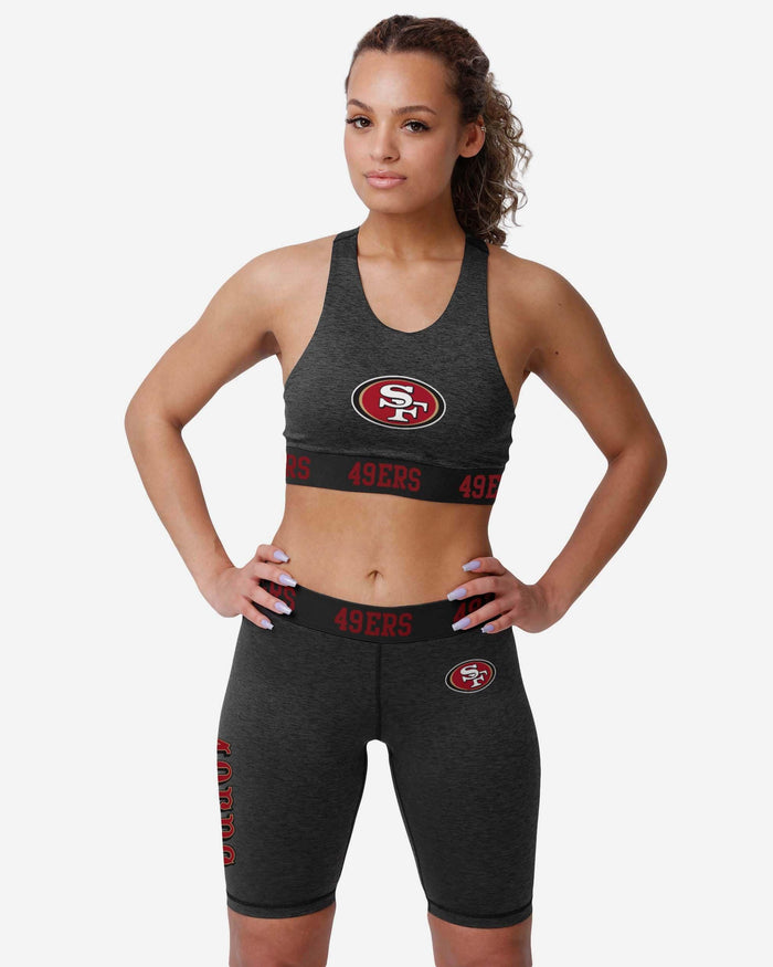 San Francisco 49ers Womens Team Color Static Bike Shorts FOCO - FOCO.com